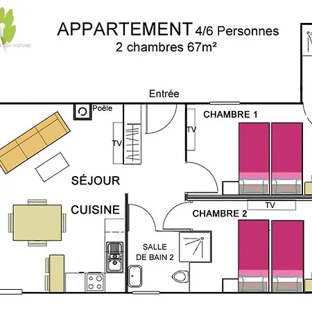 Gites & Tiny Houses Les Hauts De Toulvern Baden Room photo